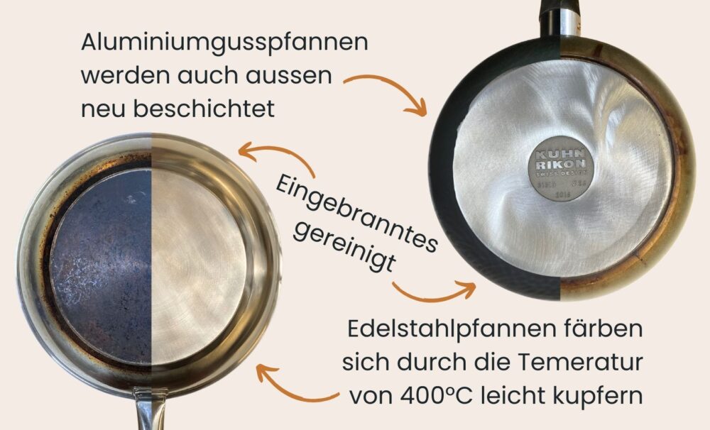 Pfannen & Bleche neu beschichten